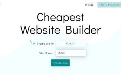 What is the cheapest way to create a website?